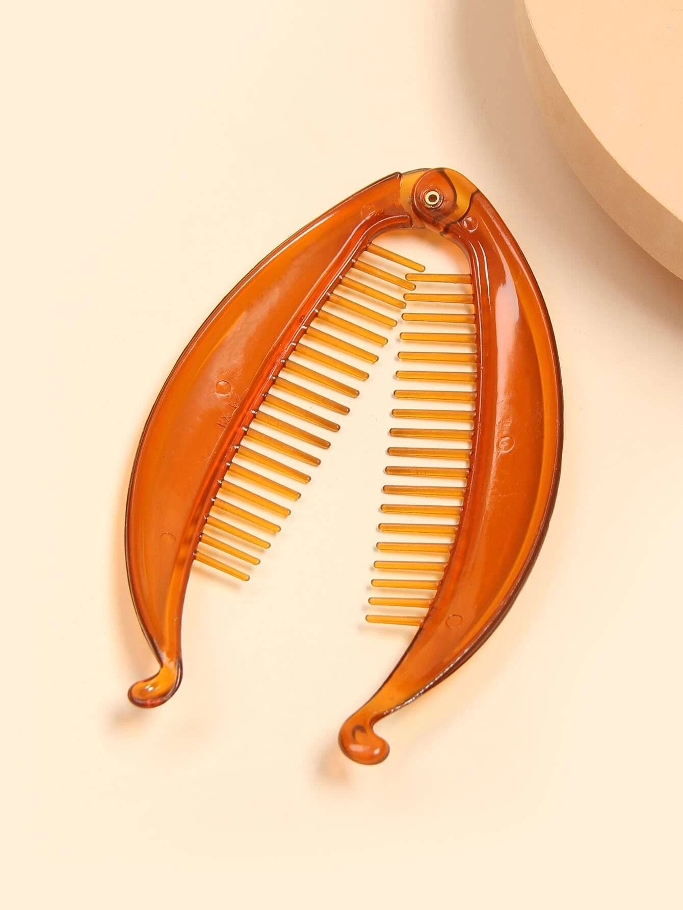 2 Hårklemmer (Banan / Mega Fish) i Sort & Brun