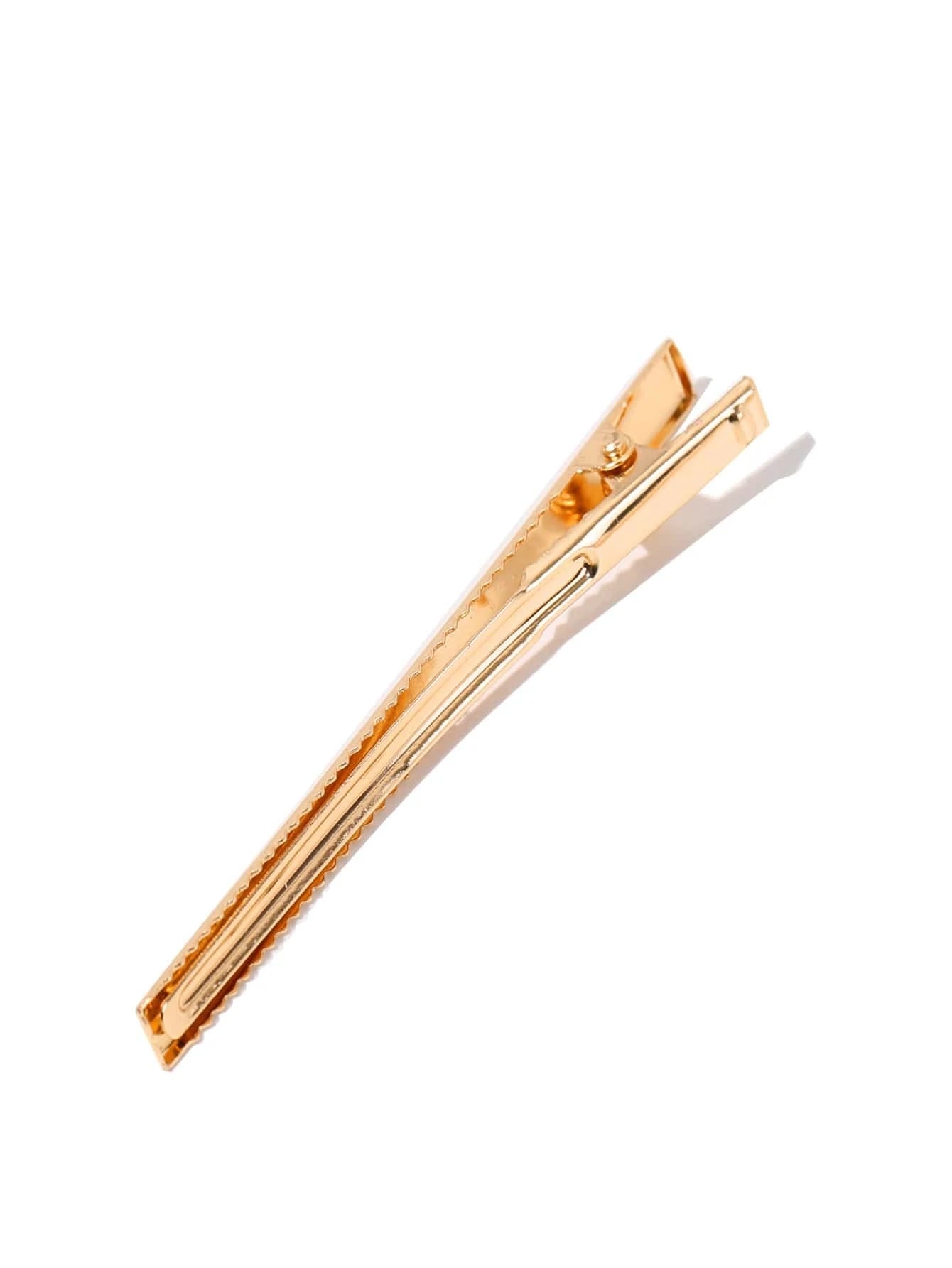 10 Næbklemmer i Gyldnet Metal - 8 cm