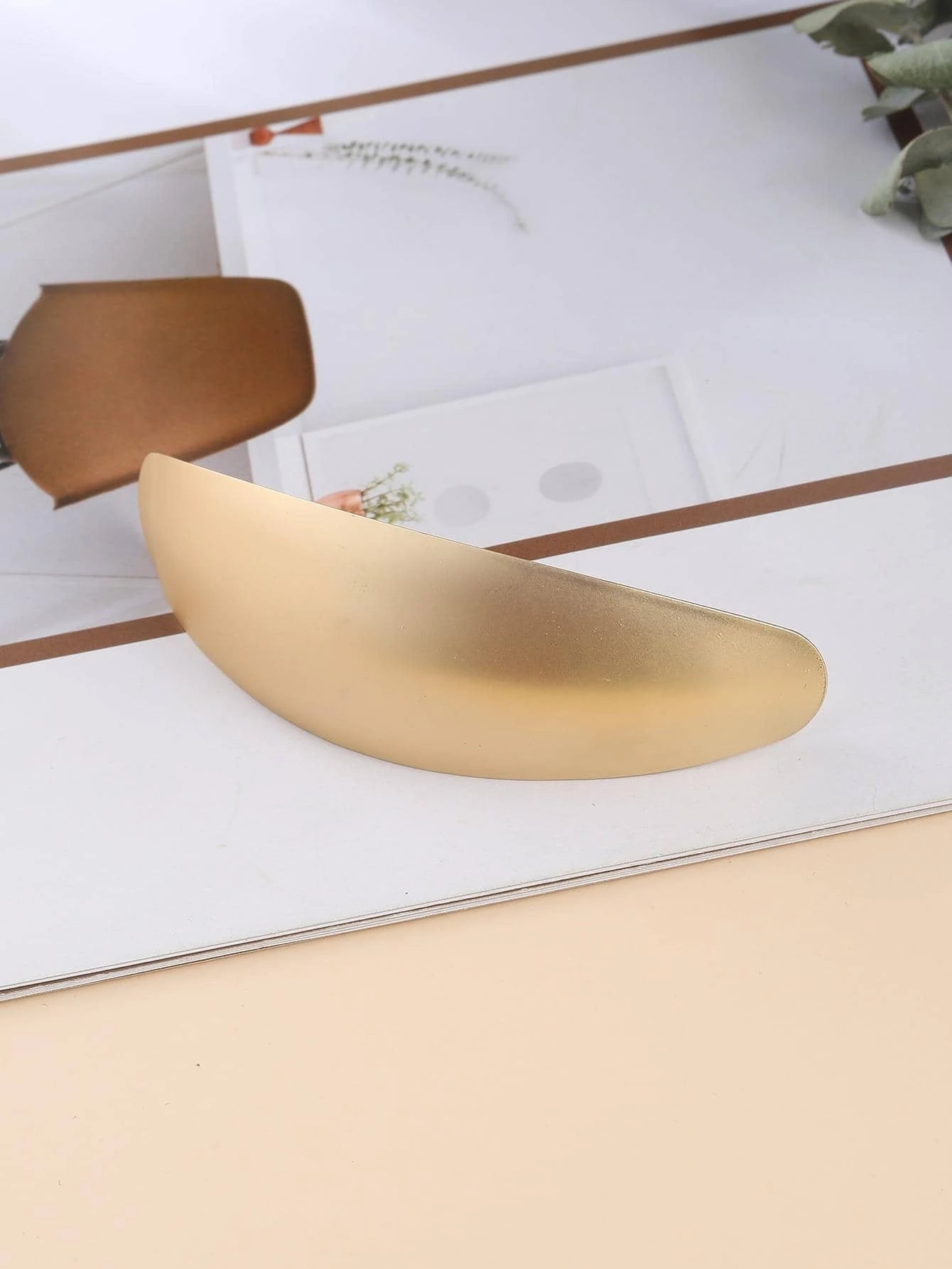 Gylden Metal Patent Hårspænde