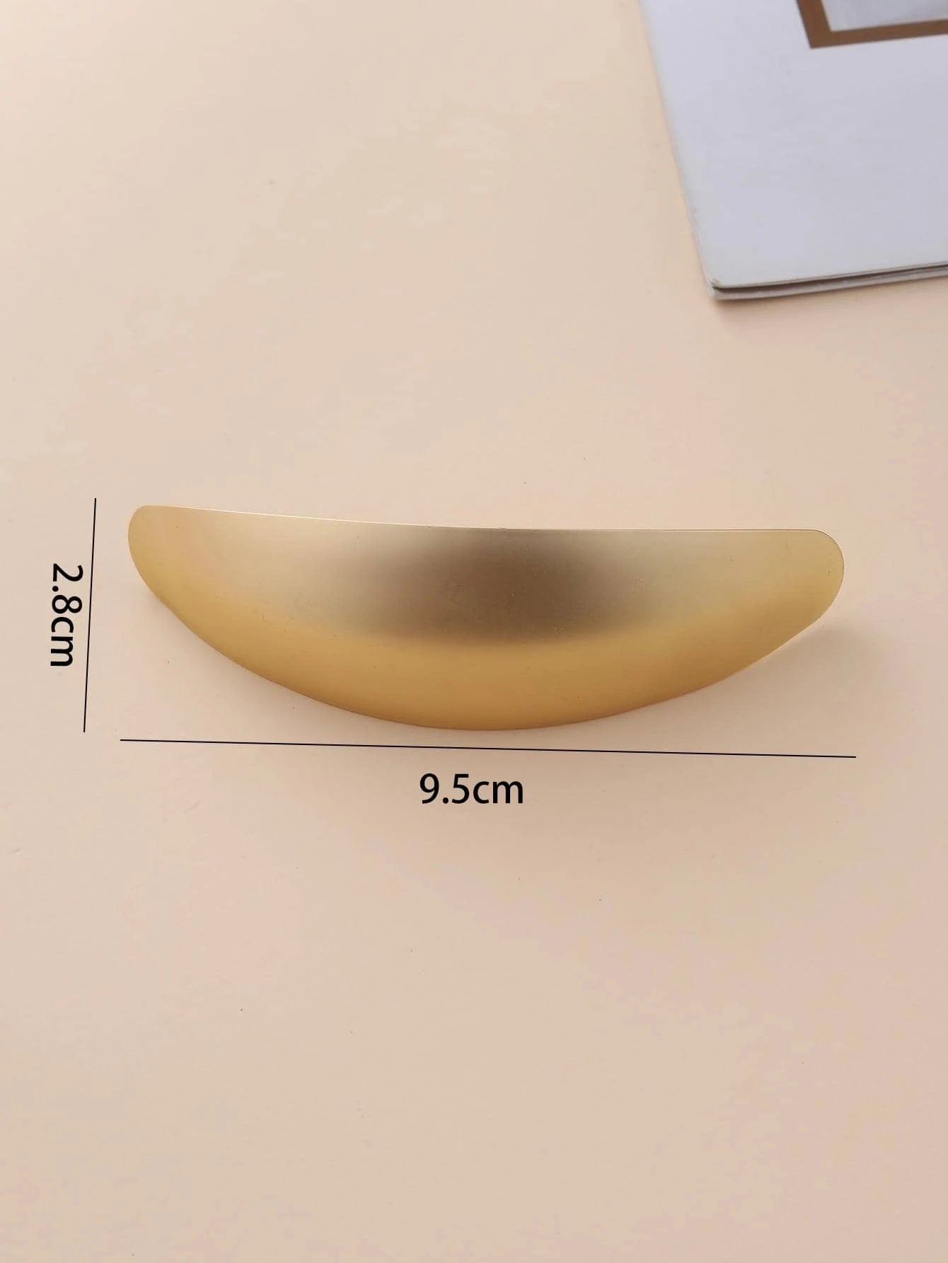 Gylden Metal Patent Hårspænde