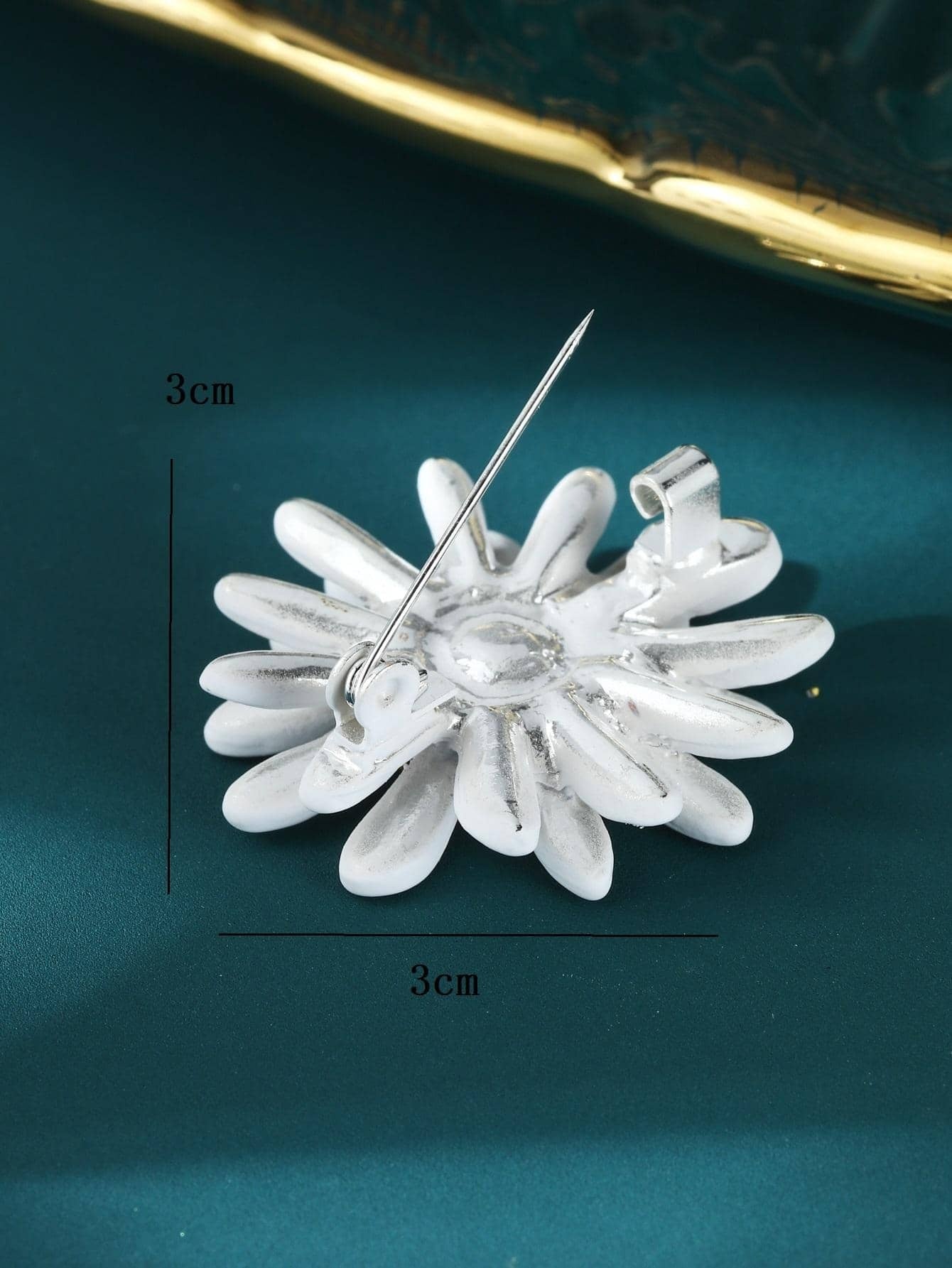 Broche med Marguerit - Daisy Blomst