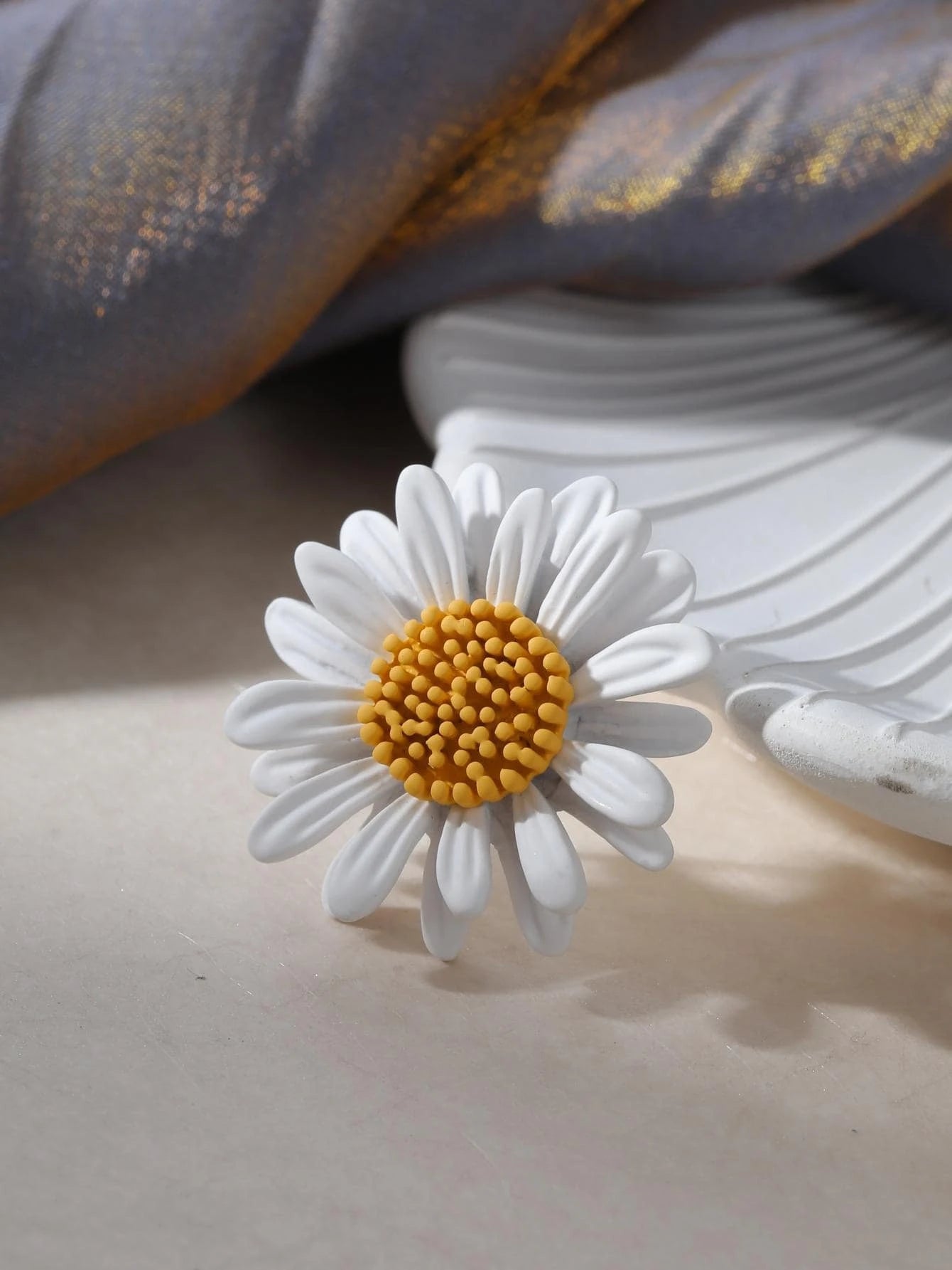 Broche med Marguerit - Daisy Blomst