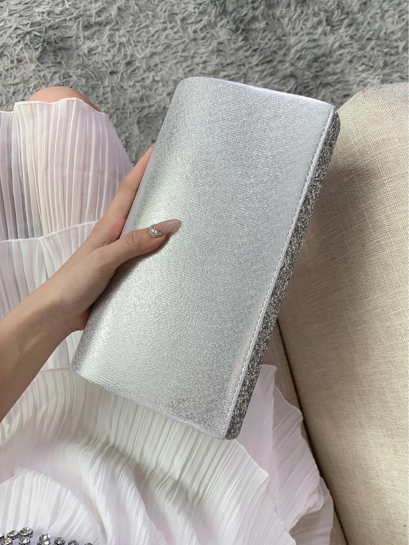 Clutch i SĂžlv & Glitter