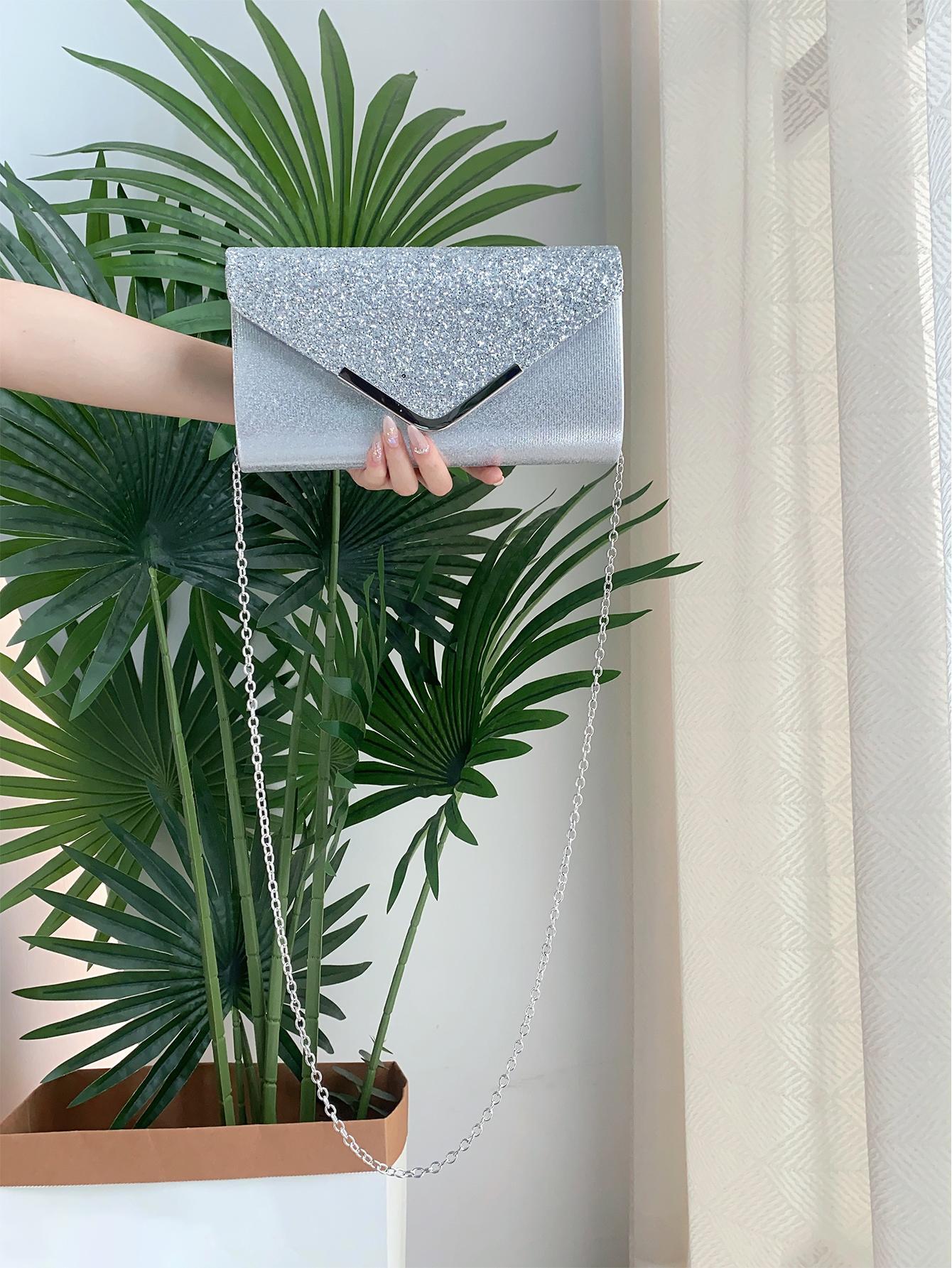 Clutch i SĂžlv & Glitter