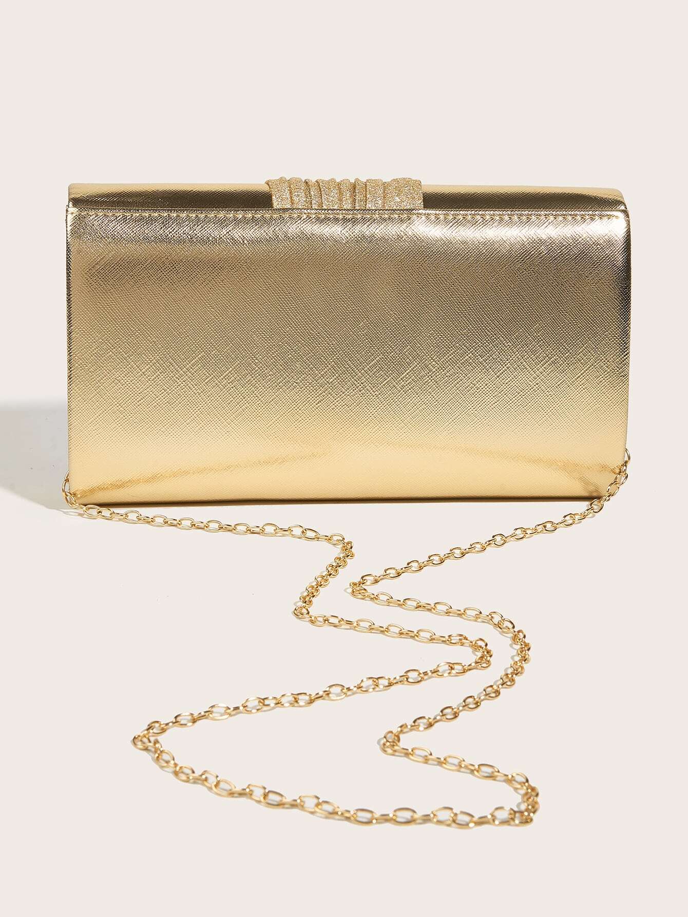 Clutch Taske - i Guld & Glitter