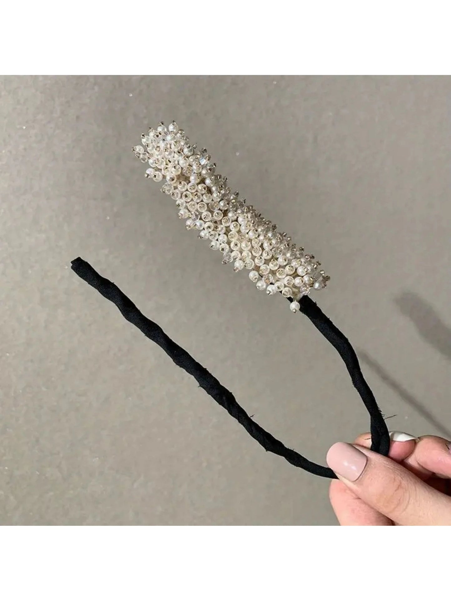 Flot "Bun Twist" til Knold - med Perle Dekoration