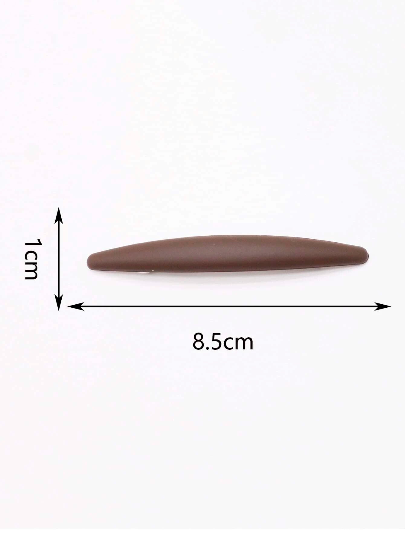 Brun Buet Patent Hårspænde