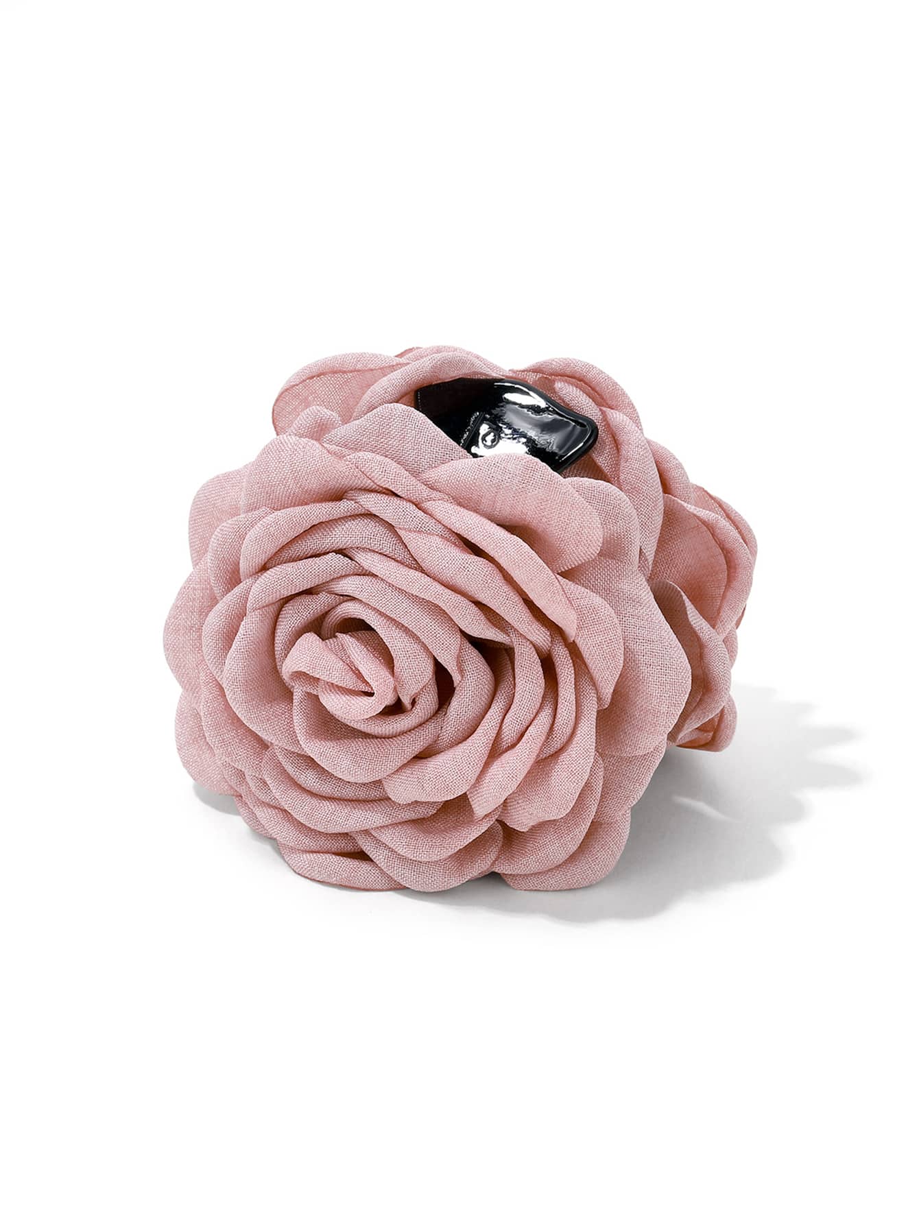 Hårklemme med Stof Blomst - i Rosa