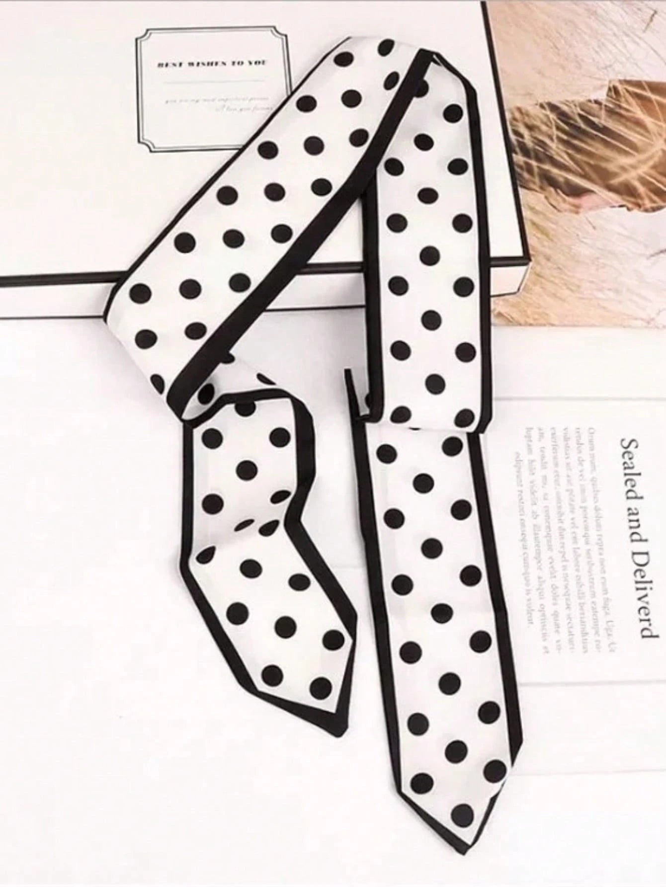 4 Binde Hårbånd - Lange Tørklæder - i Flotte Designs