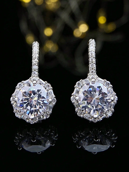 Elegante Ăreringe med Krystalperler - i Sterling SĂžlv 925