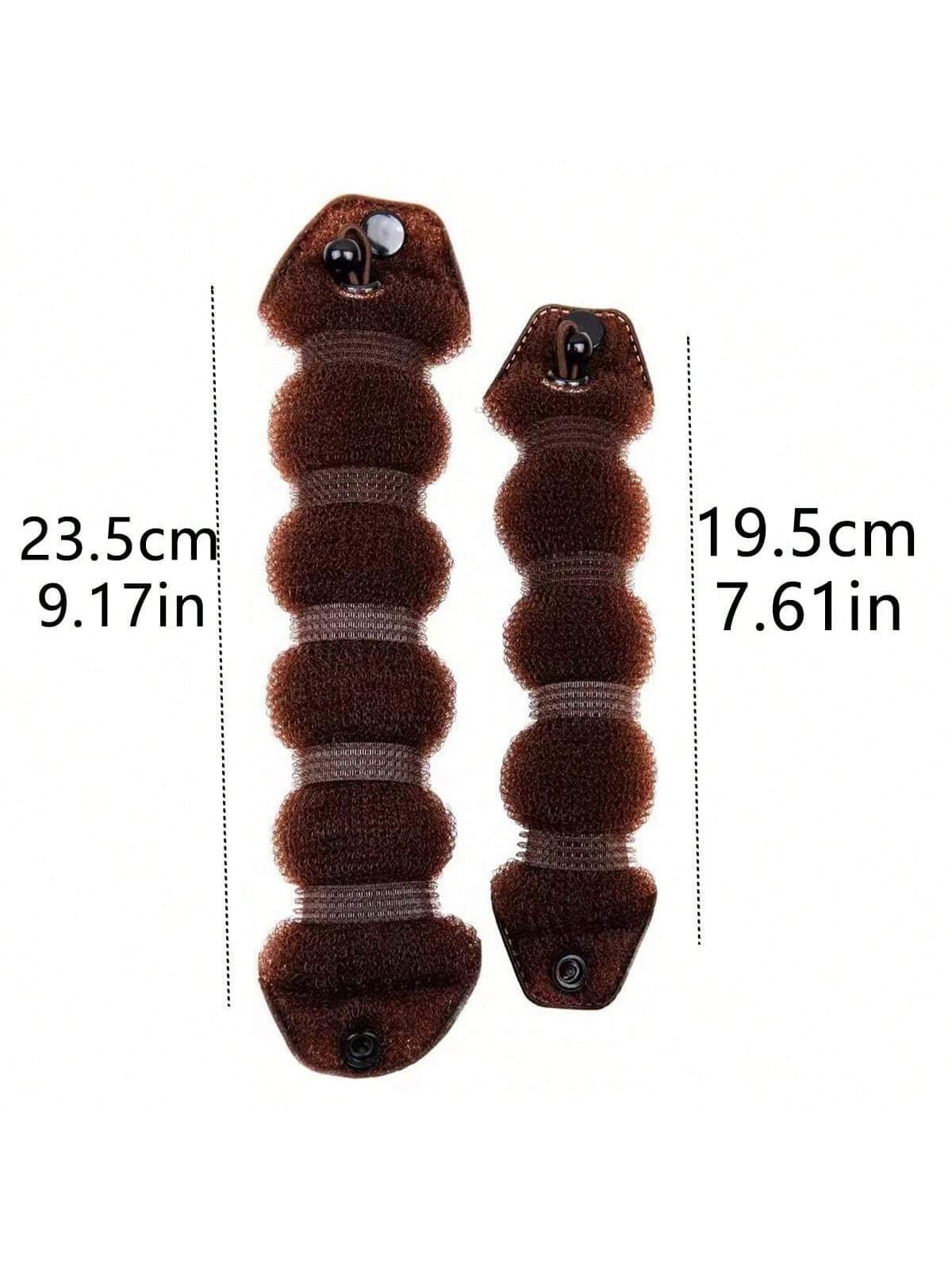 2 pcs Valke with Snap, Velcro & Elastic Band - in Brown