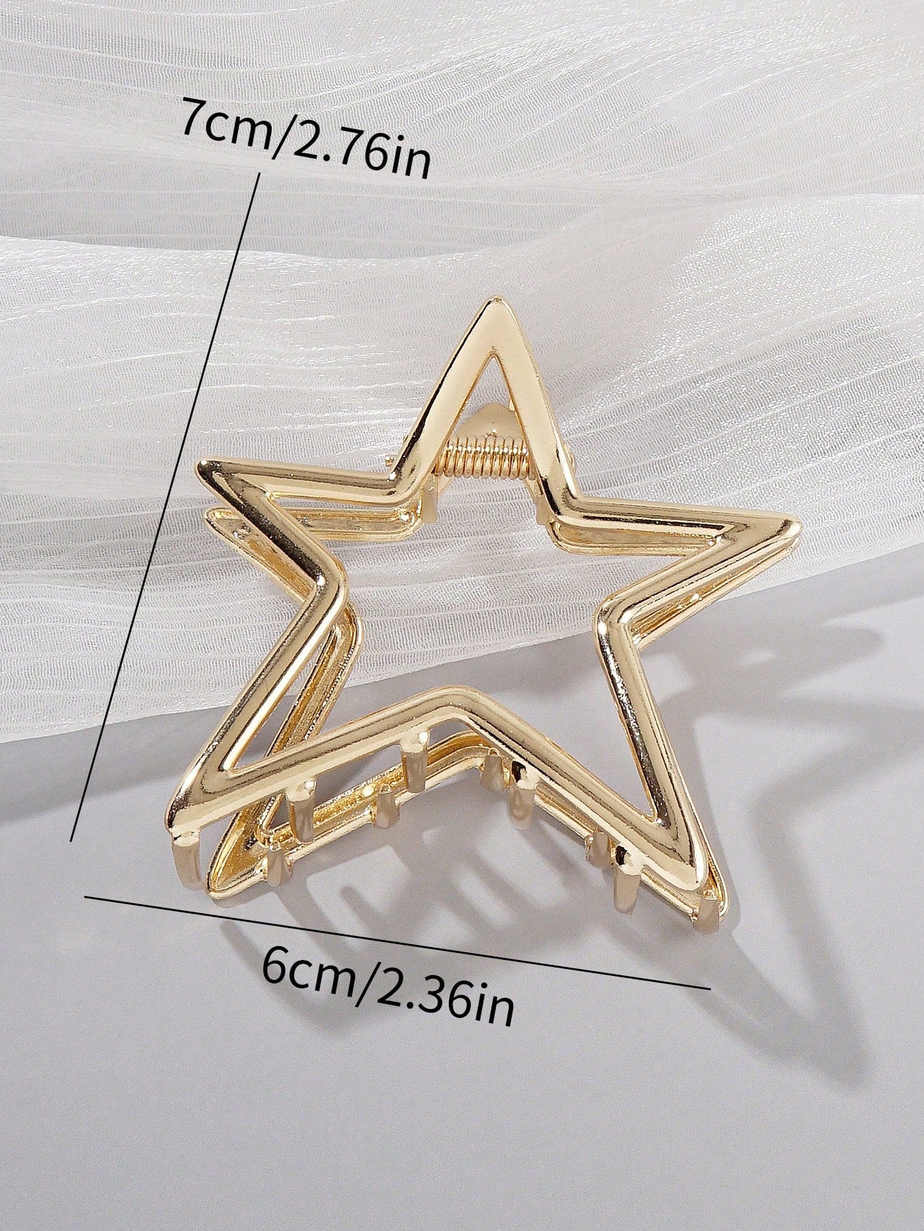 Gylden Stjerne Hårklemme