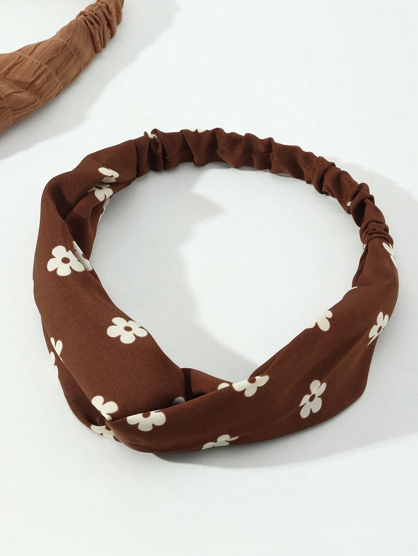 2 Stk Hårbånd med Snoning - Brune Farver