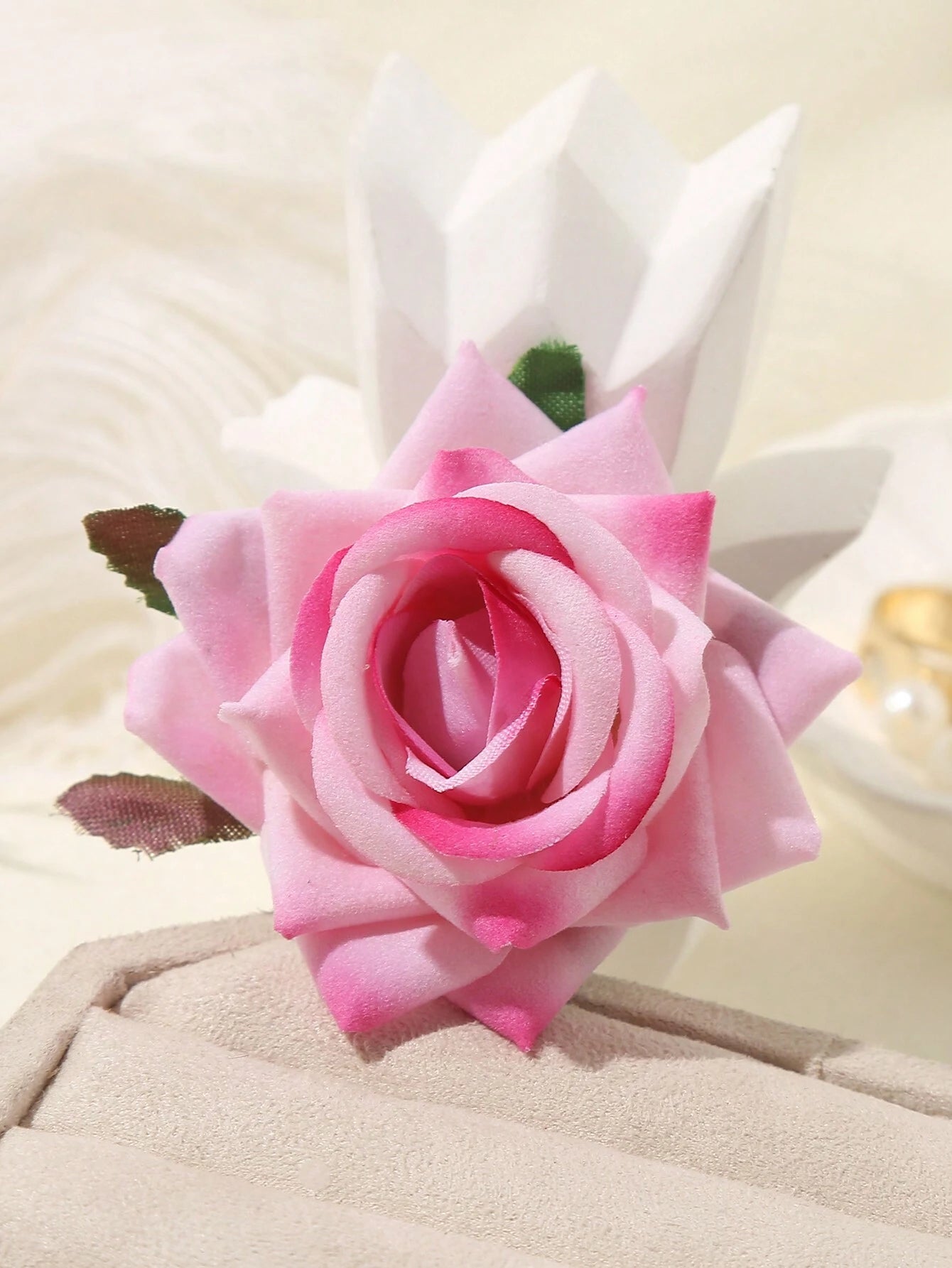 Lyserød Rose Hårblomst