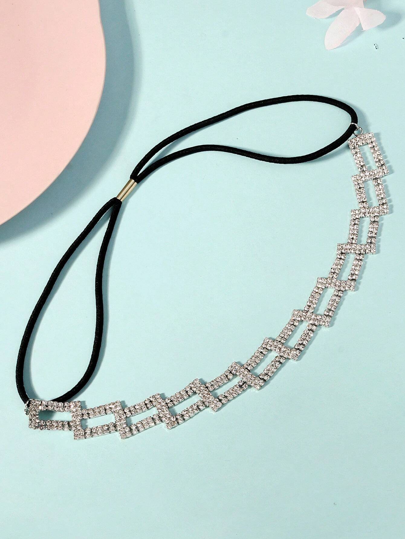 Hårbånd med Krystalperle Mønster