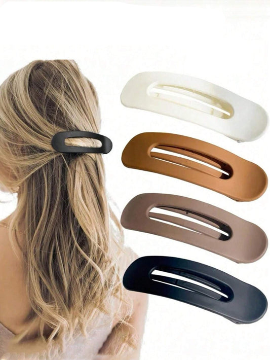 4 Stk Hårklemmer - i Klassiske Farver