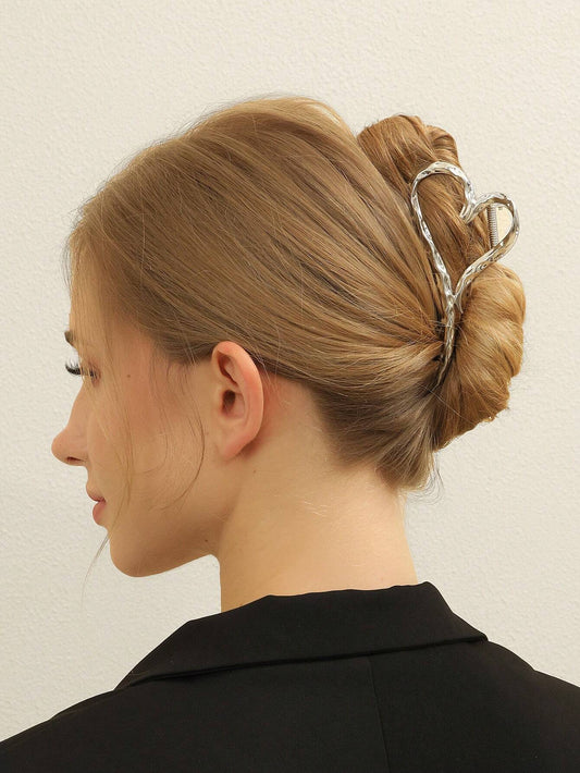 SÞlv HÄrklemme i Hjerte Design