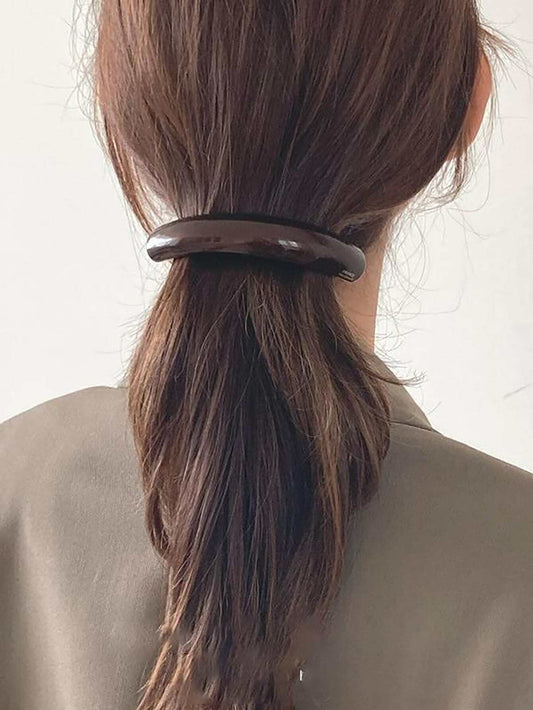 Buet Fransk Patent HÄrspÊnde - i MÞrk Brun