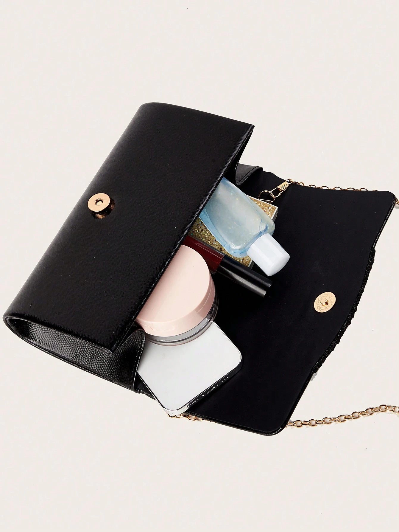 Clutch Taske - i Sort & Glitter