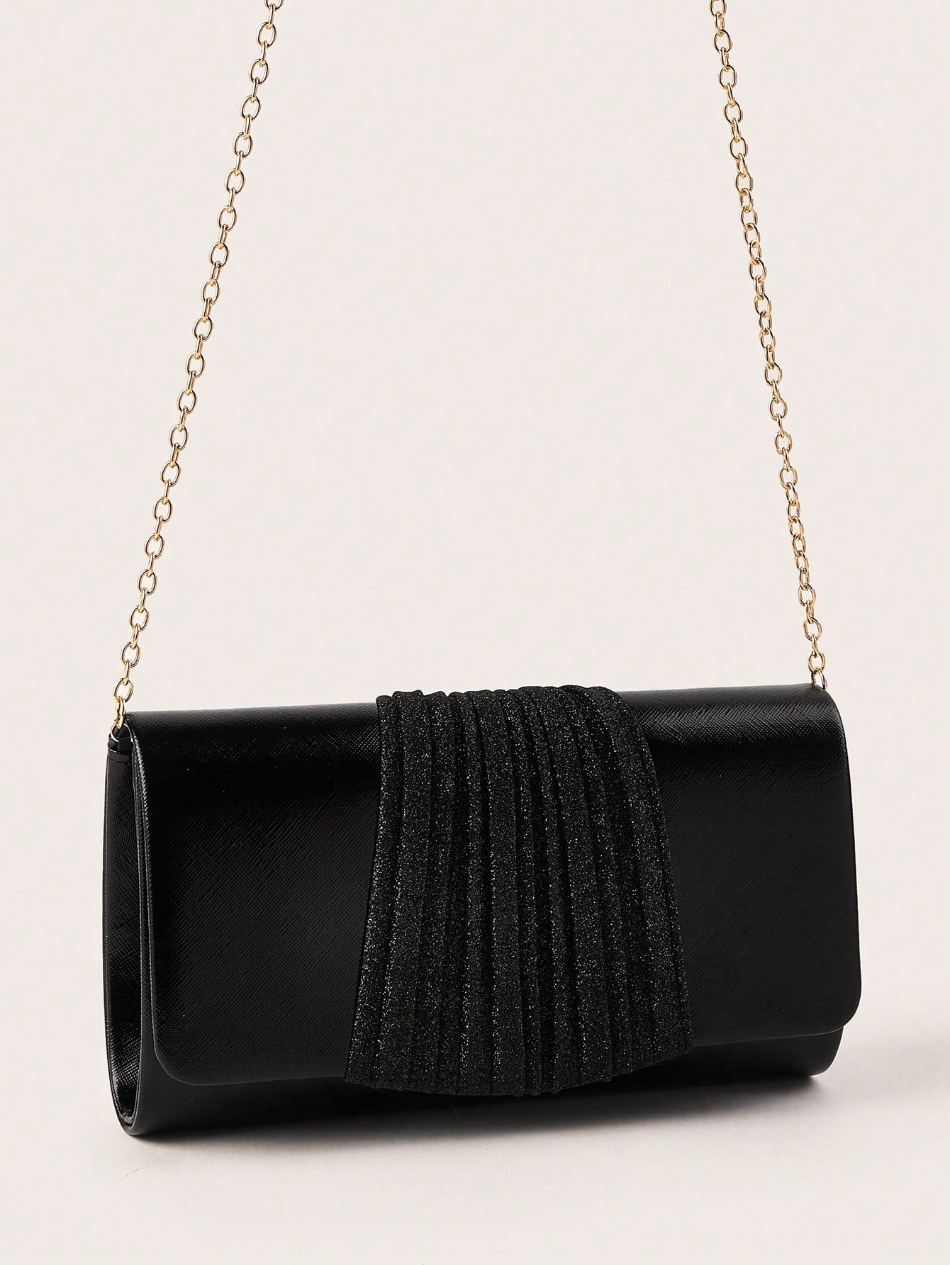 Clutch Taske - i Sort & Glitter