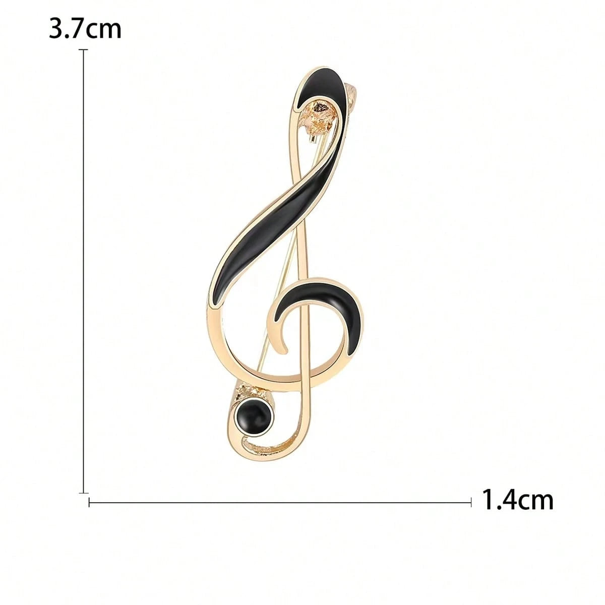 Gylden Broche med Node