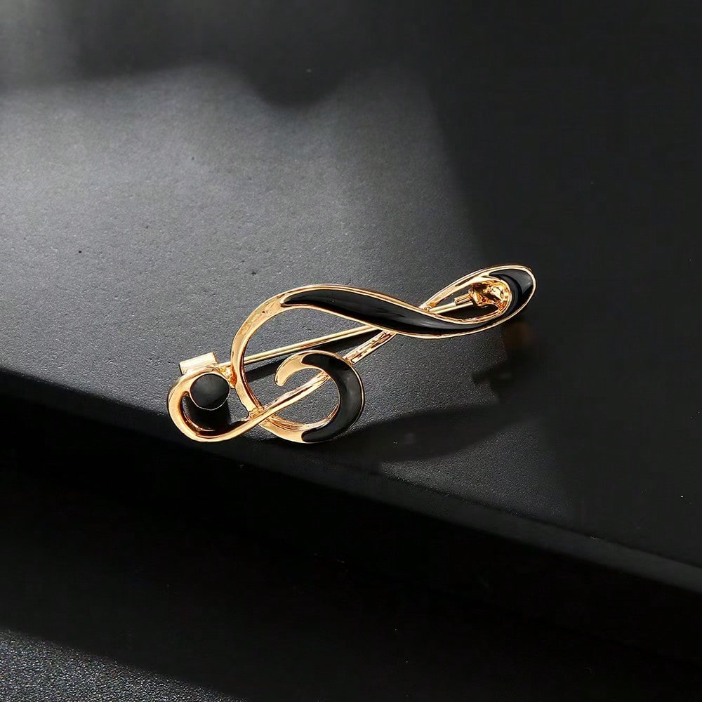 Gylden Broche med Node