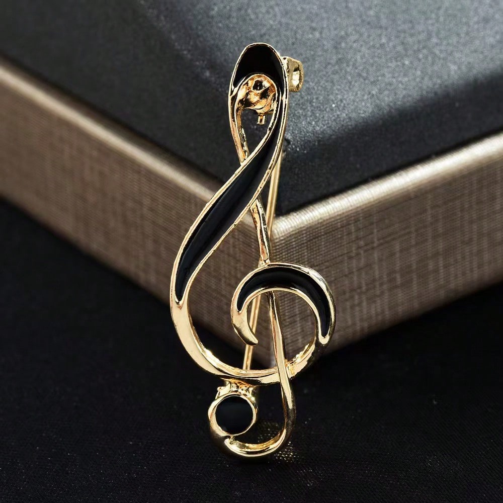 Gylden Broche med Node