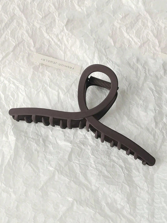 Brun Hårklemme med Snoning