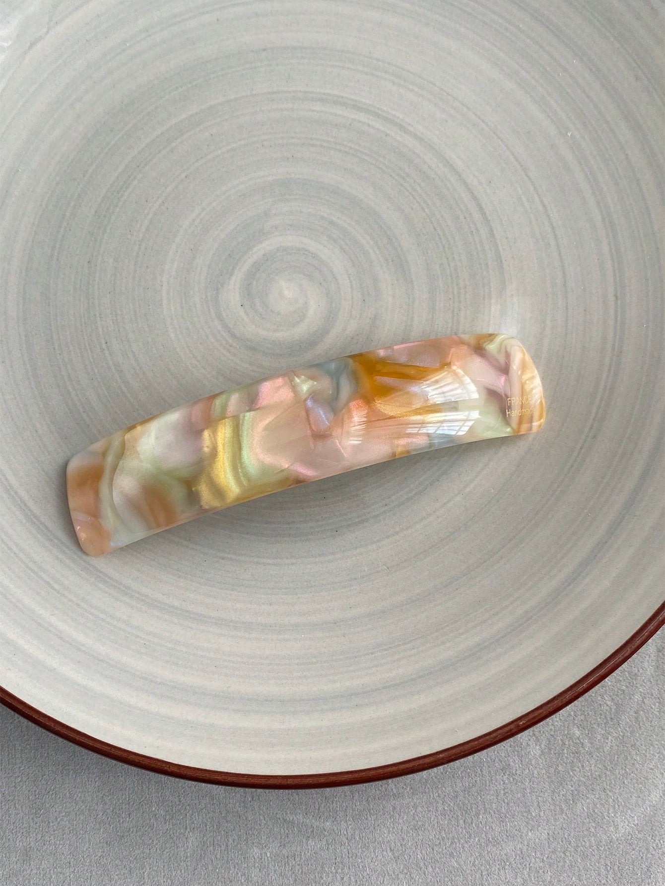 Curved French Patent Hair Clip - in Bright Colors