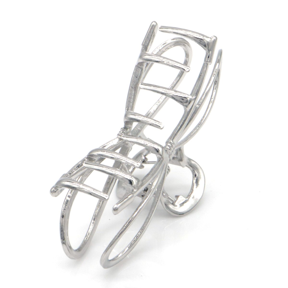 Sølv Metal-Hårklemme med Sløjfe-Design