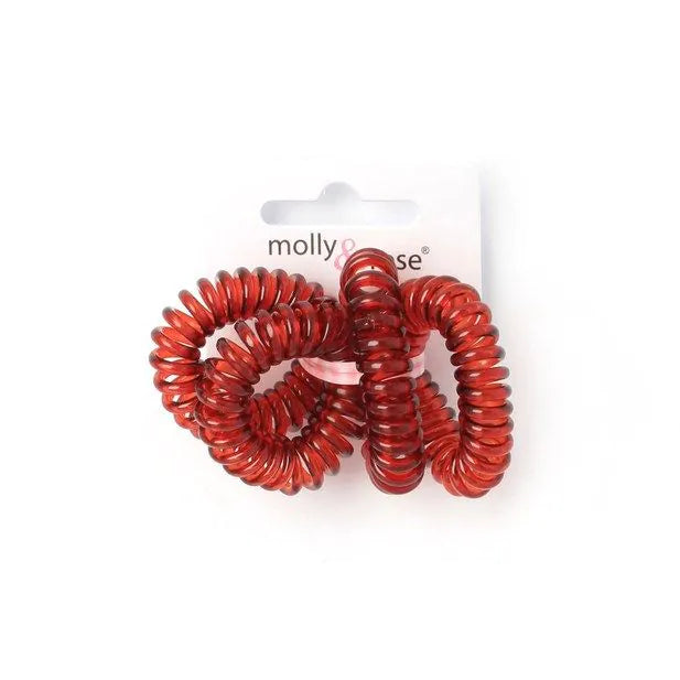 Gummi Spiral Elastikker i Brun