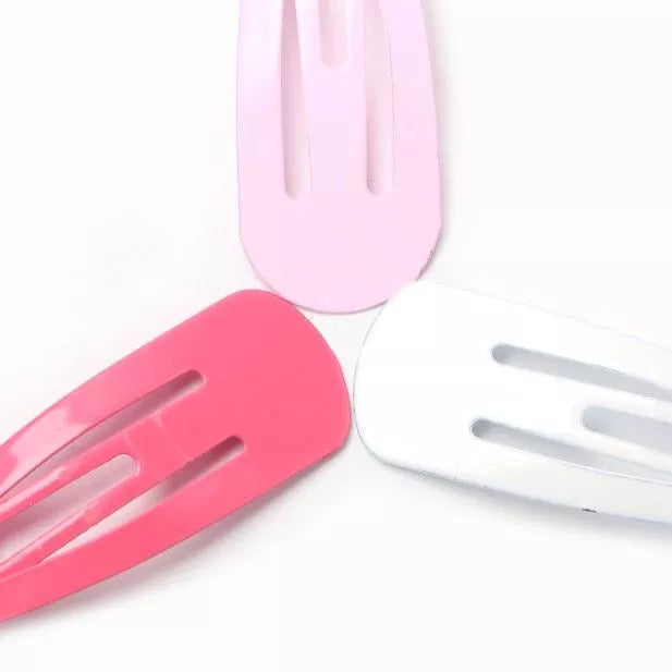 Mini-Hårspænder - i Hvid, Lyserød & Pink - 3 cm