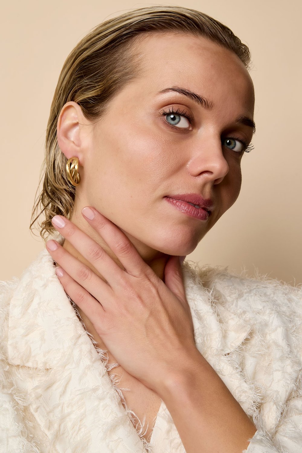 Triple Hoops - Forgyldte Øreringe