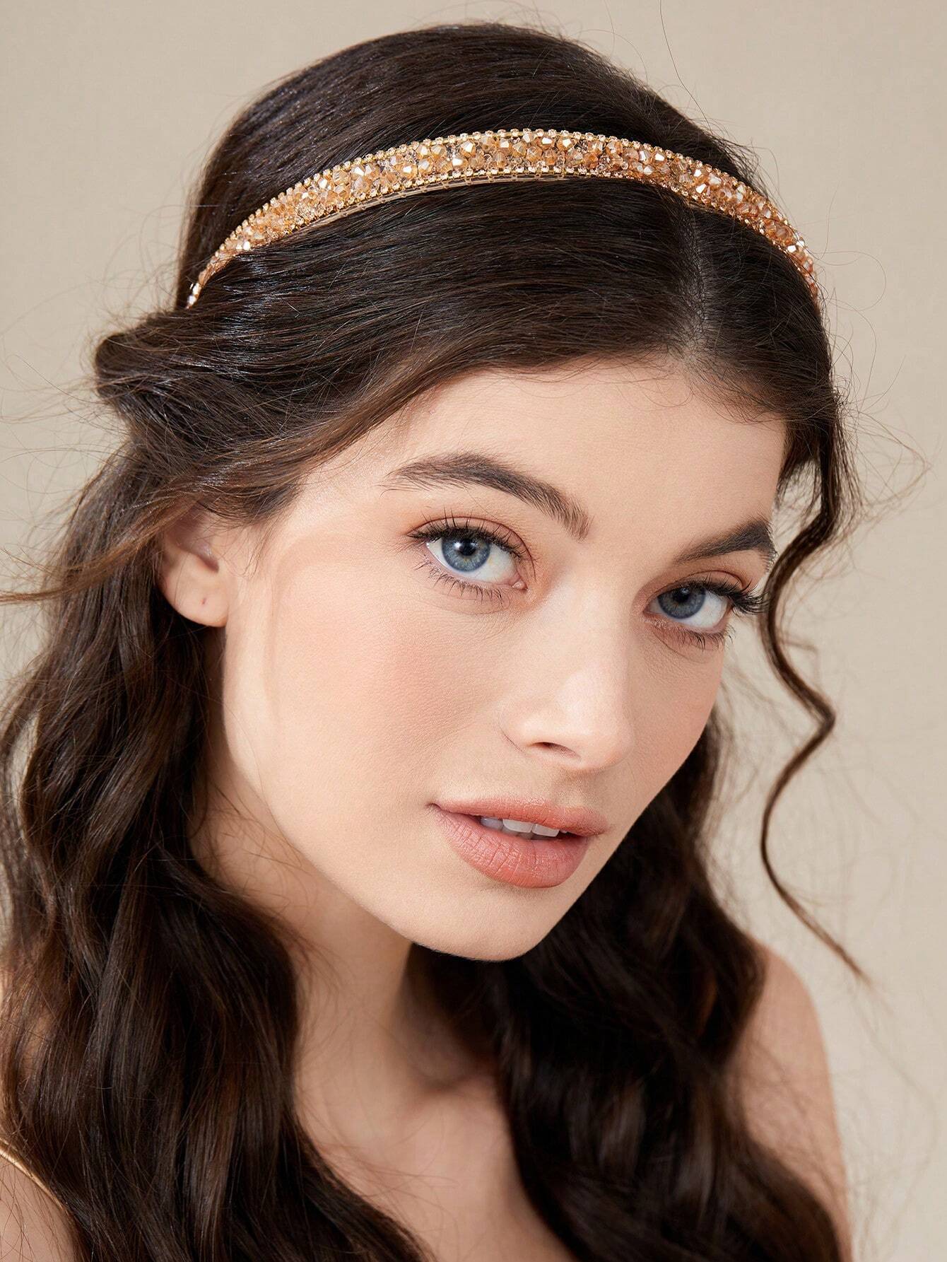 Hårbøjle med Gyldne Perler - SofiaGaver.dk