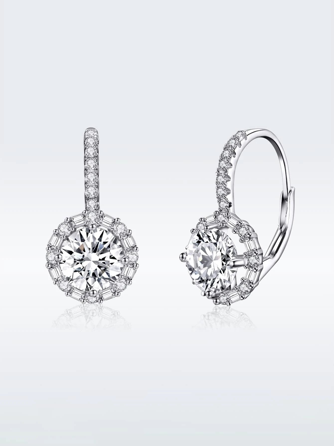 Elegante Øreringe med Krystalperler - i Sterling Sølv 925 - SofiaGaver.dk