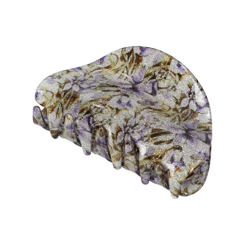 Hårklemme med Blomster & Glitter