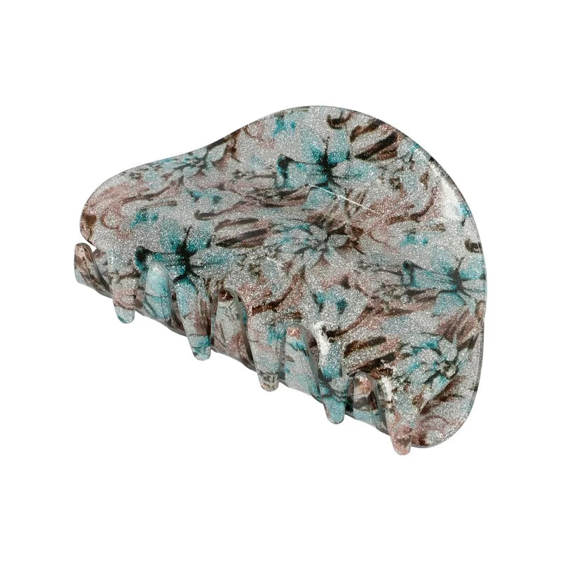 Hårklemme med Blomster & Glitter