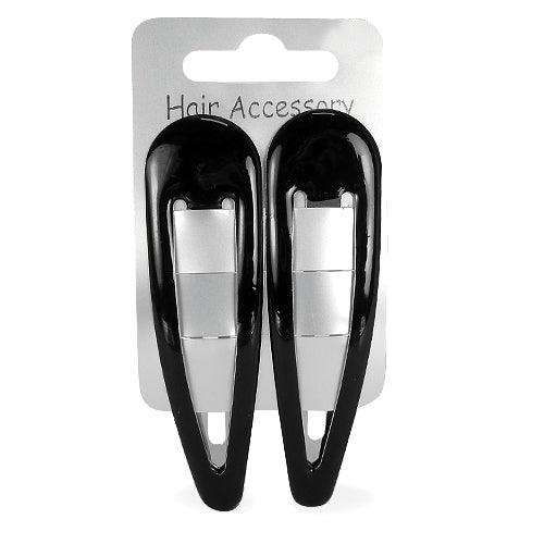 Store Mega-Hårspænder i Sort - 9 cm - SofiaGaver.dk