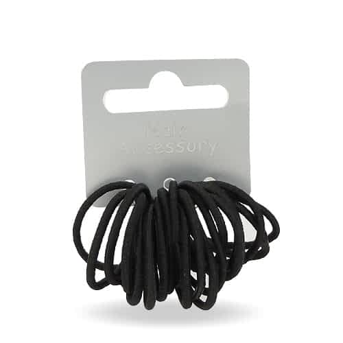 Små Mini-Hårelastikker - i Sort - 20 stk - SofiaGaver.dk