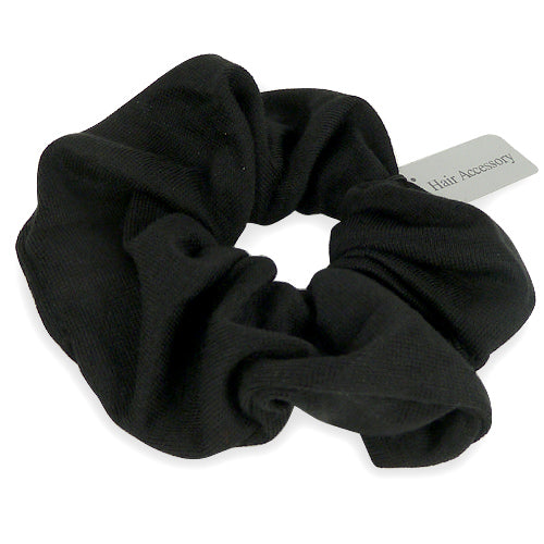 Scrunchie Stof-Hårelastik i Sort - SofiaGaver.dk