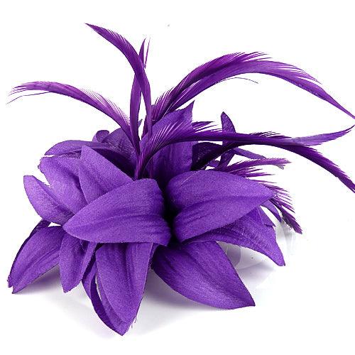 Lilla Hårblomst med Fjer - SofiaGaver.dk