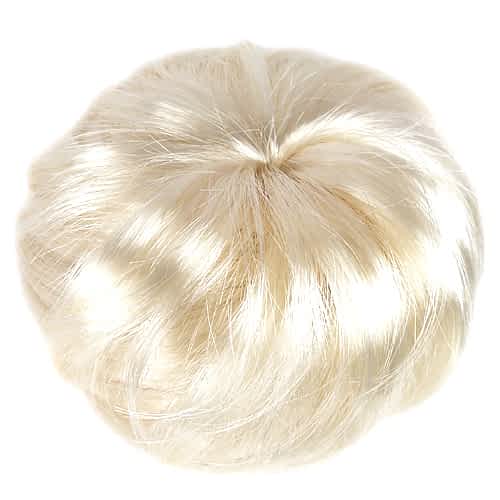 Knold m. Imiteret Hår - i Platin Blond - SofiaGaver.dk