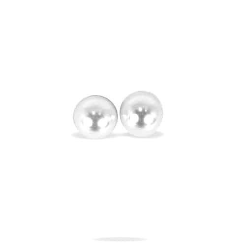 Perle Ărestikker - 12 mm i Hvid - SofiaGaver.dk