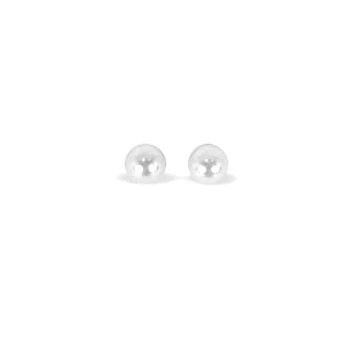 Perle Ørestikker - 6 mm i Hvid - SofiaGaver.dk