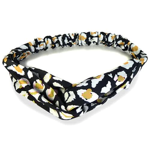 Hårbånd med Snoning - i Flot Leopardprint - SofiaGaver.dk