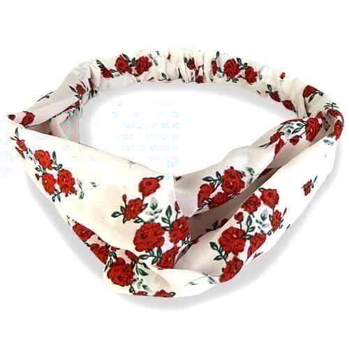 Hårbånd med Blomsterprint & Snoning - SofiaGaver.dk