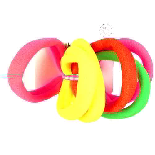 Jersey Hårelastikker - i Friske Neon-Farver - SofiaGaver.dk