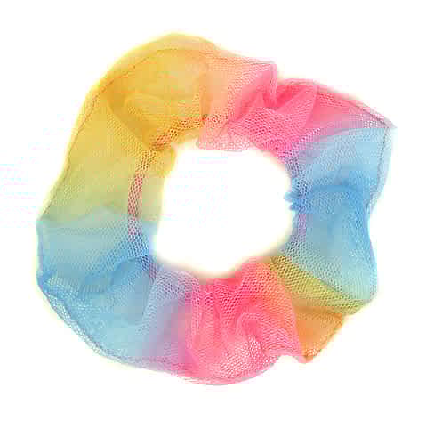 Scrunchie Hårelastik i Regnbue-Farver - SofiaGaver.dk