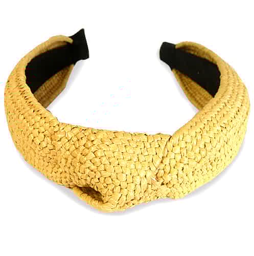Hårbøjle med Knude - i Raffia Naturflet - SofiaGaver.dk