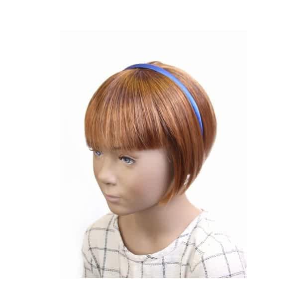 Smal Satin-Hårbøjle - i Mørk Blå - SofiaGaver.dk